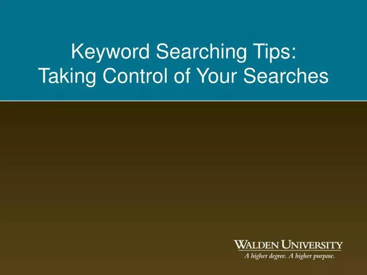 keyword searching tips taking control of your searches
