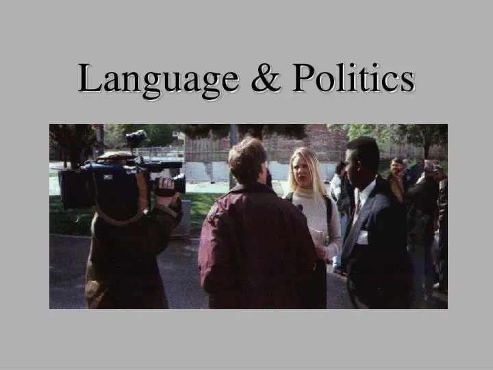language politics