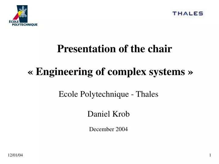 engineering of complex systems