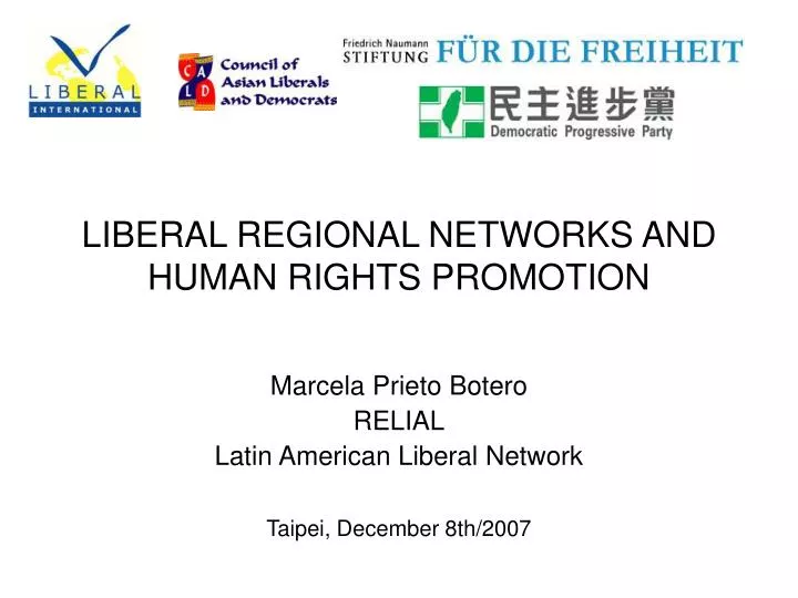 liberal regional networks and human rights promotion