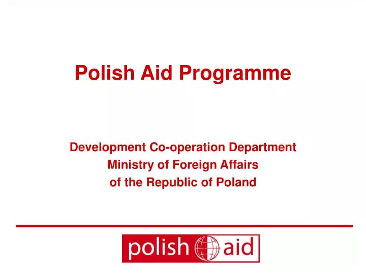 polish aid programme