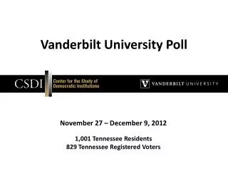 Vanderbilt University Poll