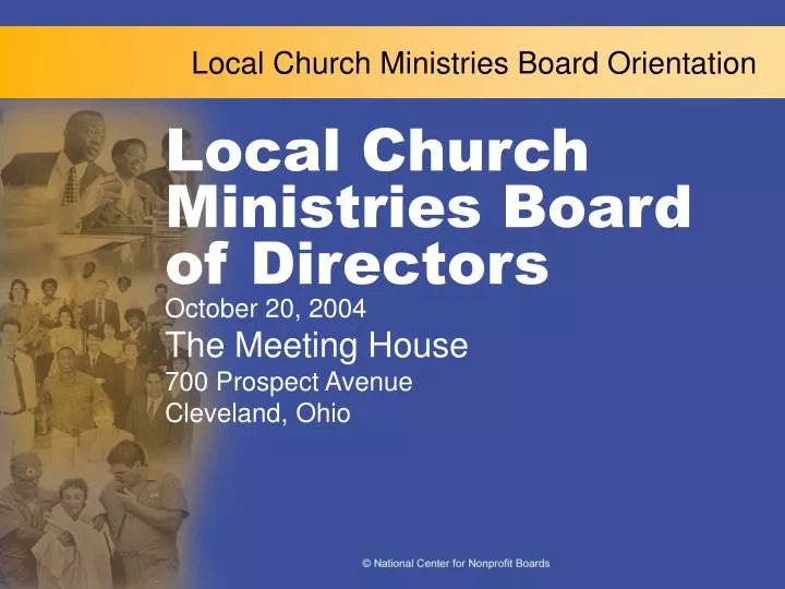 local church ministries board orientation