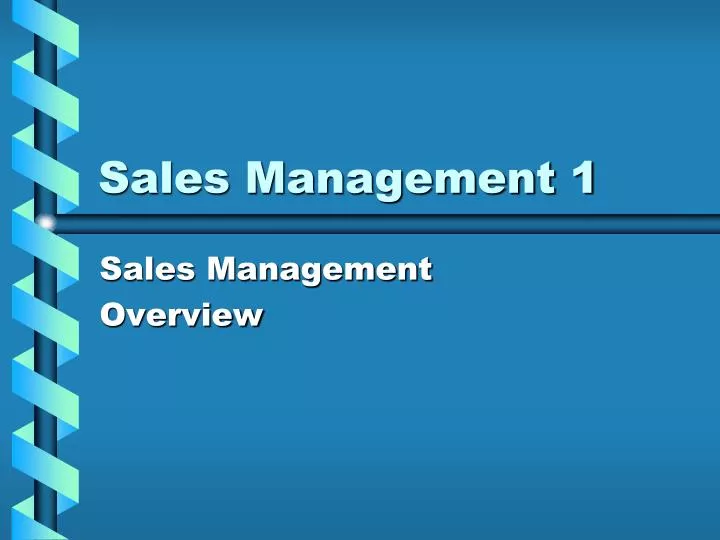 sales management 1