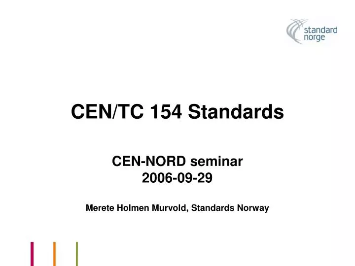 cen tc 154 standards