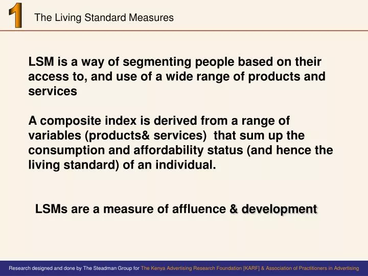 the living standard measures