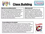 Class Building - slide 1