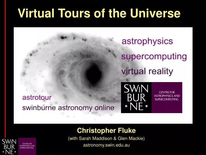 virtual tours of the universe