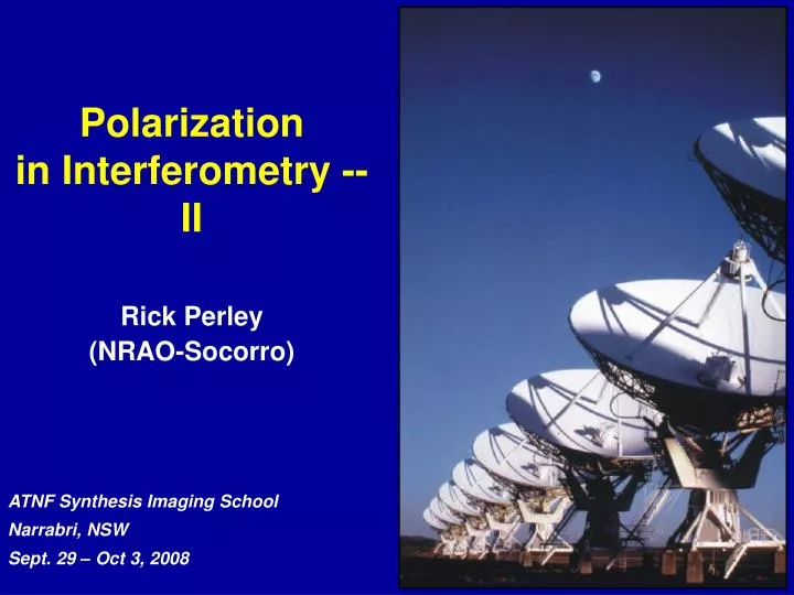 polarization in interferometry ii