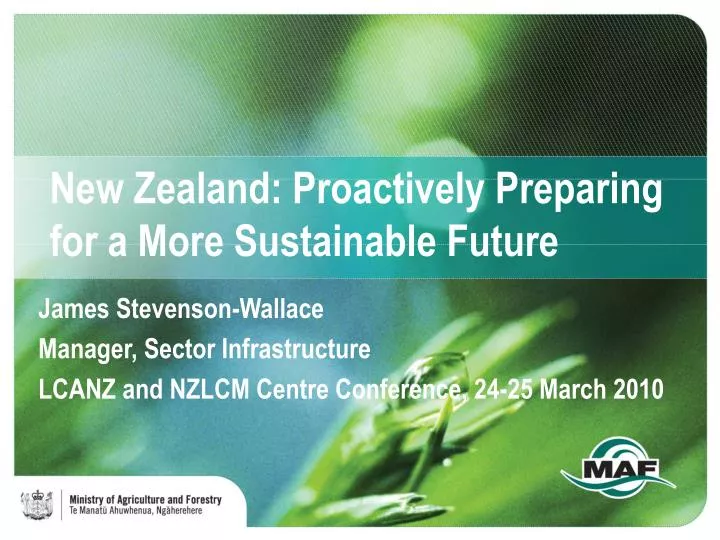 new zealand proactively preparing for a more sustainable future