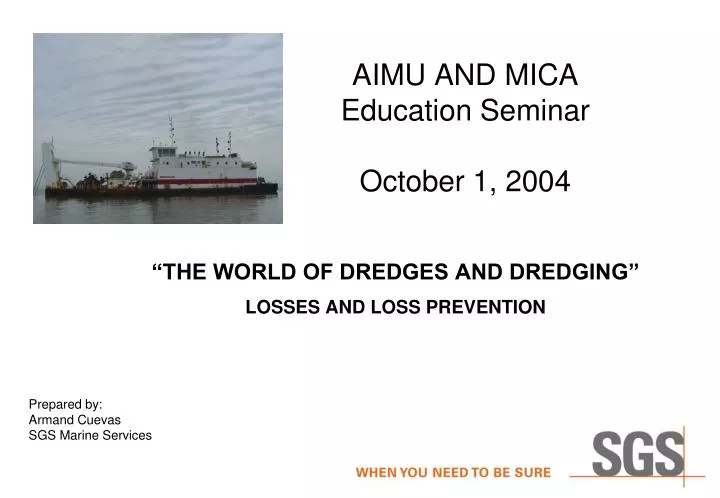 aimu and mica education seminar october 1 2004