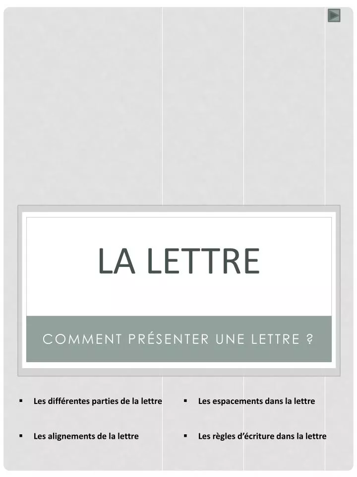 la lettre