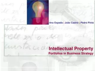 Portfolios in Business Strategy