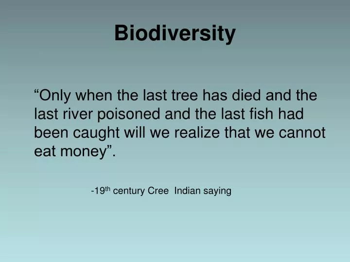 biodiversity