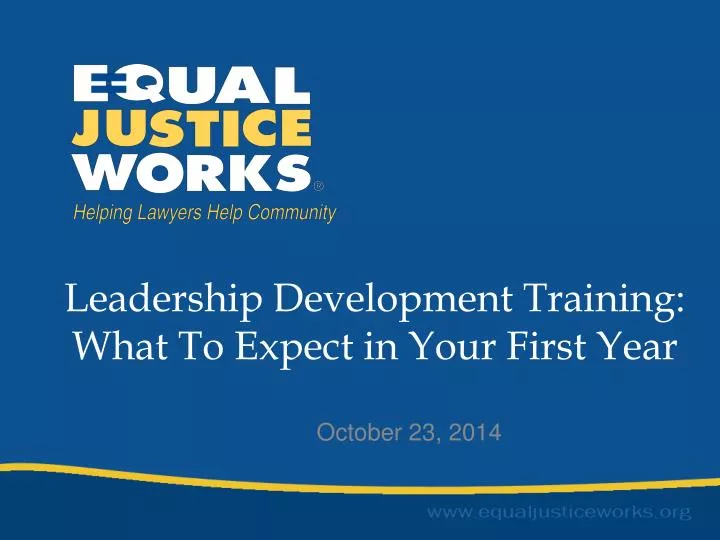 leadership development training what to expect in your first year