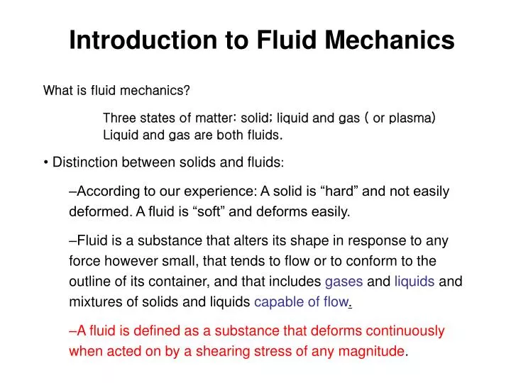 PPT - What is fluid mechanics? PowerPoint Presentation, free download ...