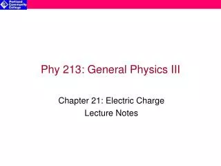 Phy 213: General Physics III