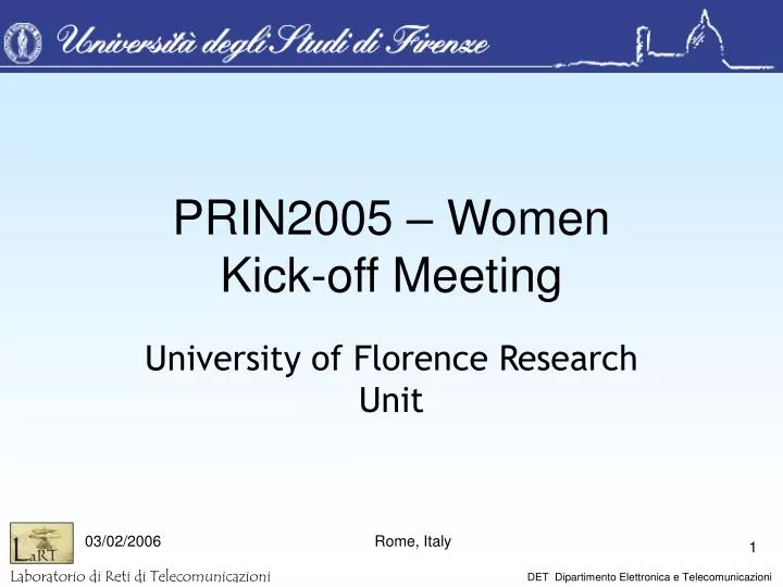 prin2005 women kick off meeting