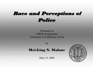 How do people perceive the social functions of the police?