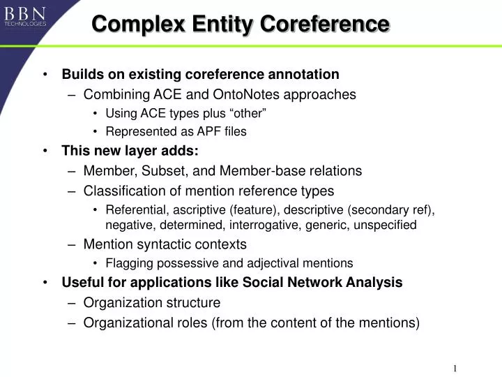 complex entity coreference