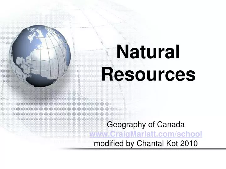 natural resources