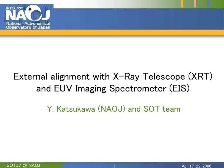 external alignment with x ray telescope xrt and euv imaging spectrometer eis