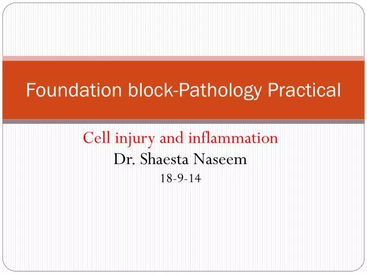 foundation block pathology practical