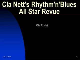 Cla Nett's Rhythm'n'Blues All Star Revue
