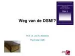 Weg van de DSM!? - slide 1