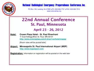 National Radiological Emergency Preparedness Conference, Inc.