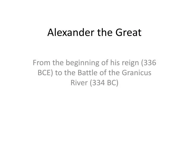 alexander the great