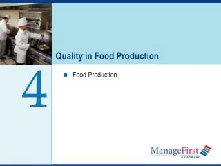 Quality in Food Production