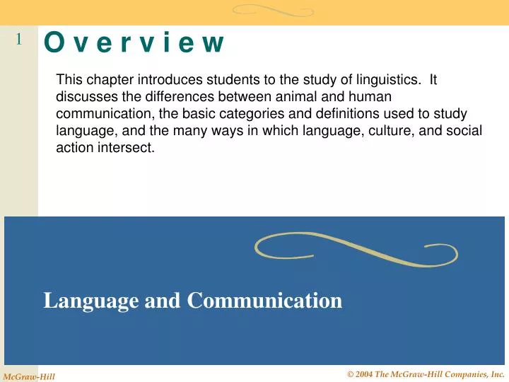 language and communication
