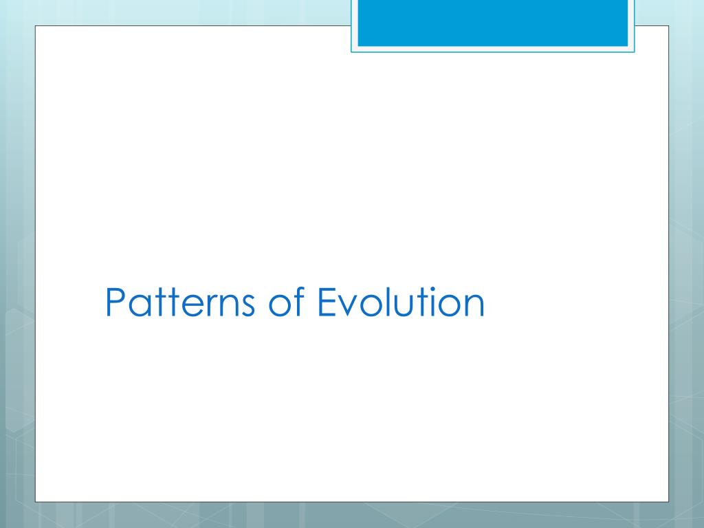 PPT - Understanding Patterns of Evolution: Coevolution, Convergent and ...