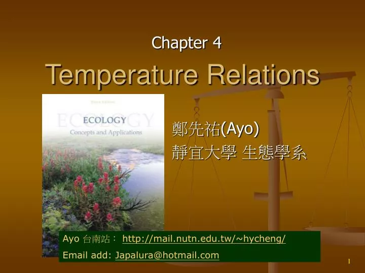 temperature relations