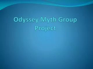 Odyssey Myth Group Project