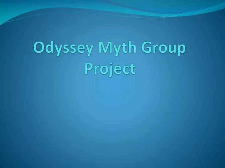 odyssey myth group project