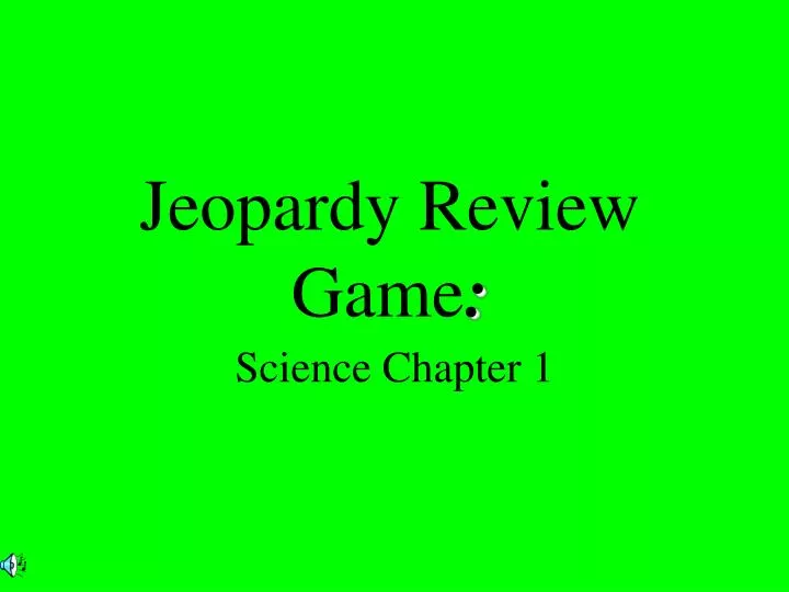 jeopardy review game