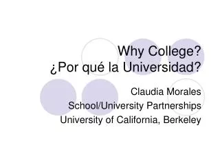 why college por qu la universidad
