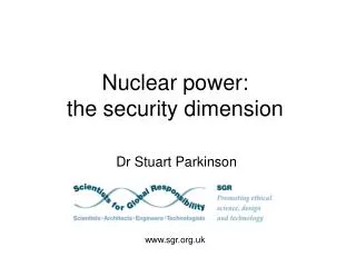 Nuclear power: the security dimension