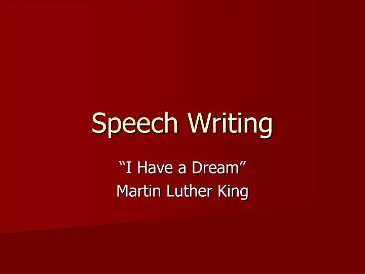 speech writing