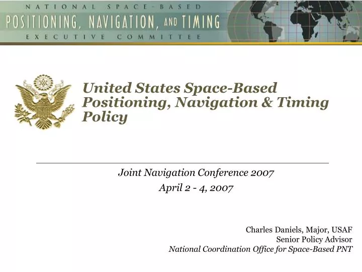 united states space based positioning navigation timing policy