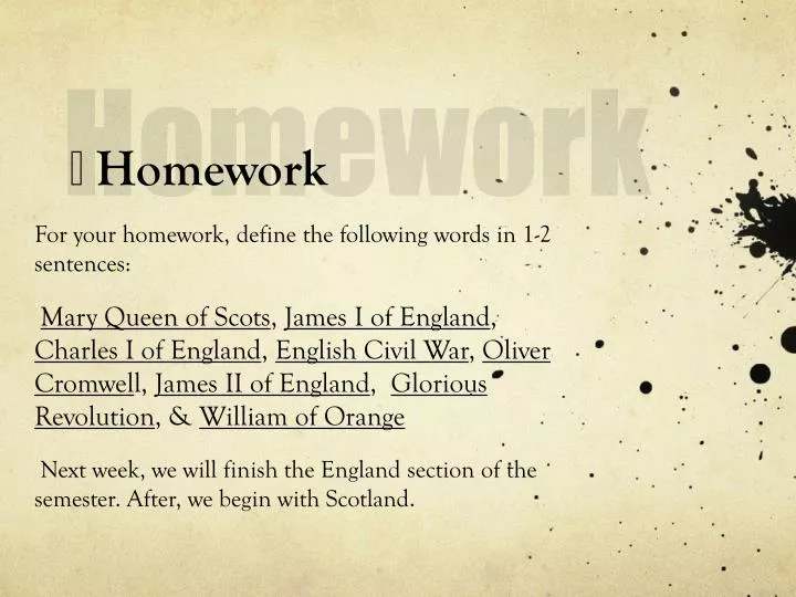 homework