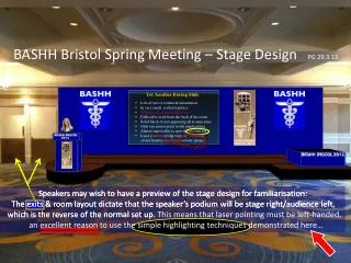 BASHH Bristol Spring Meeting – Stage Design PG 29.3.13