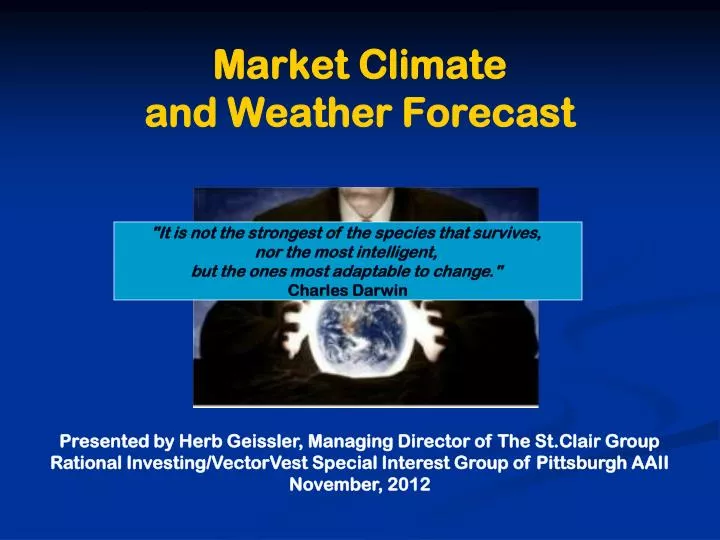 market climate and weather forecast