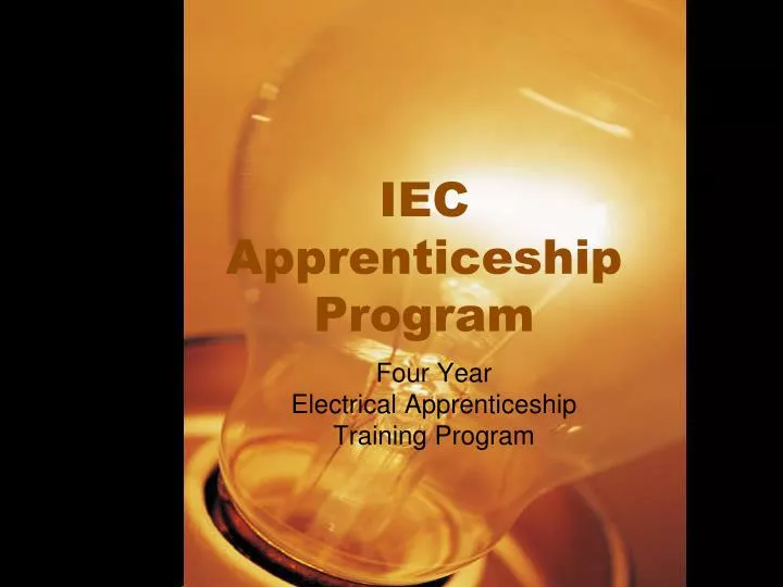iec apprenticeship program