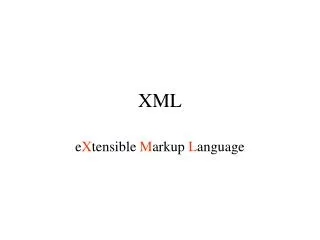 XML