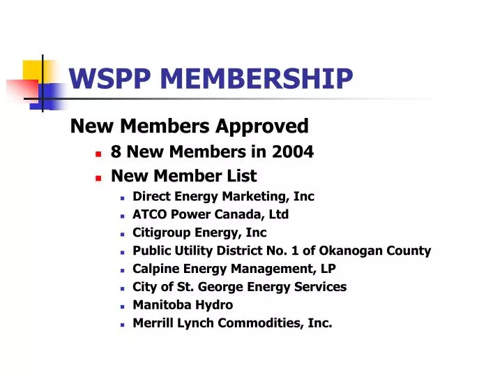 wspp membership