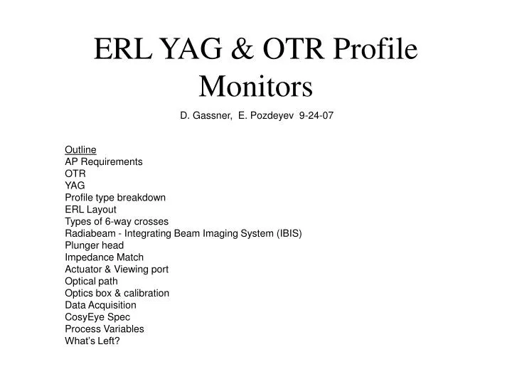 erl yag otr profile monitors