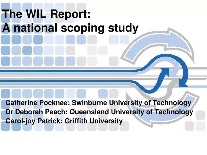 the wil report a national scoping study